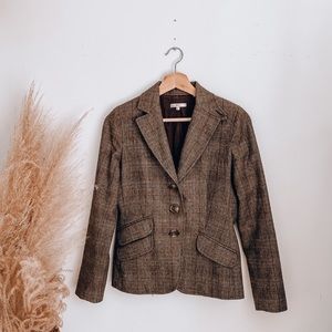 Vince| Brown plaid blazer